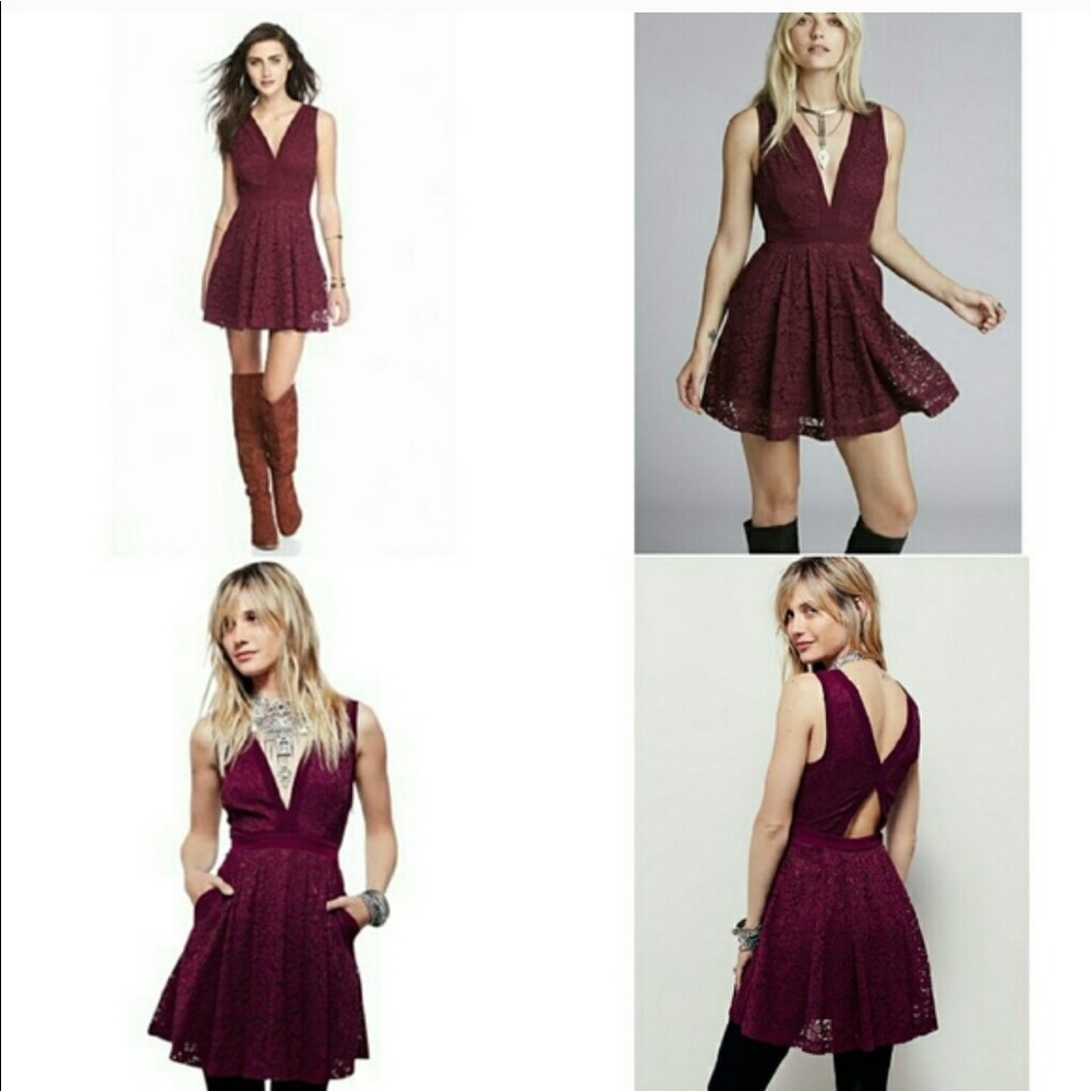 Free People NWOT Mini Lace Dress